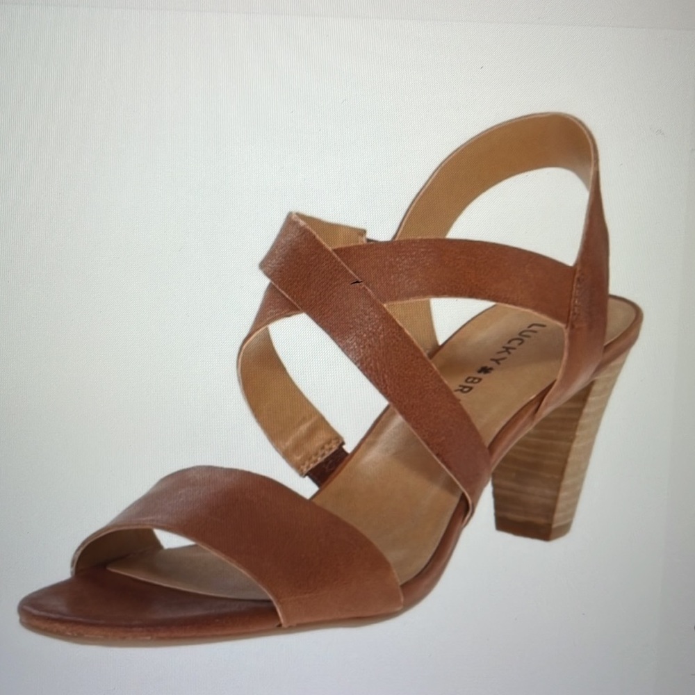 Lucky Brand pakora Leather heeled sandal